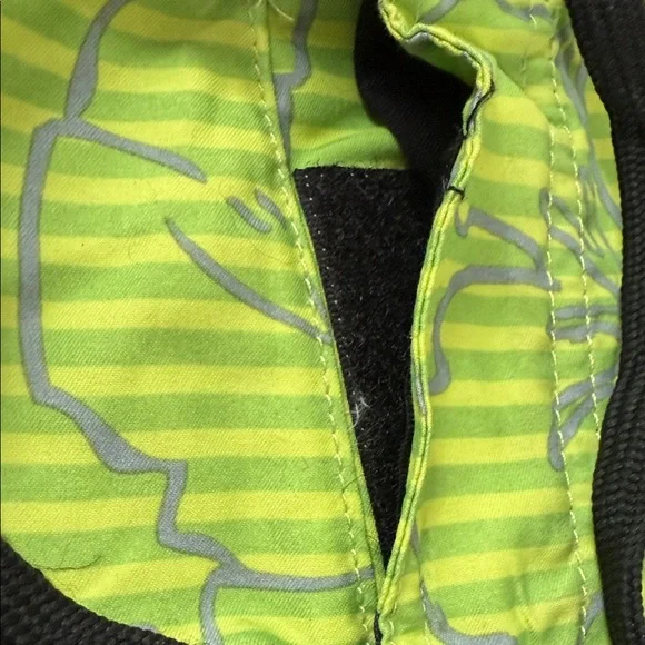 Lime Green Floral Men's Board Shorts - Picture 4 of 7